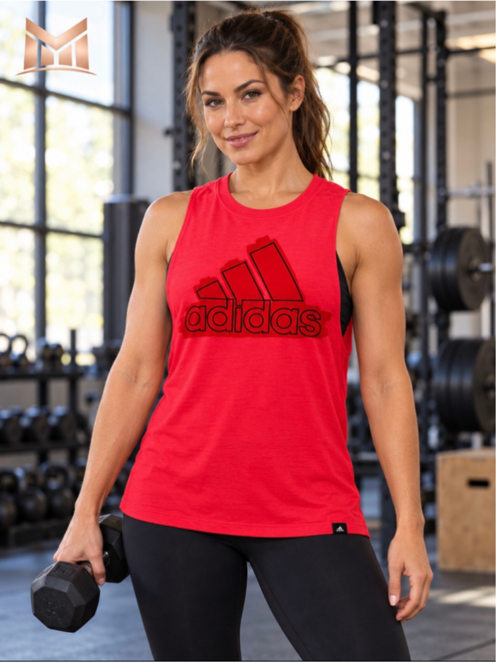 Adidas Women’s S Red Badge Of Sport Muscle Tank Ultimate 2.0 Climalite NWT
